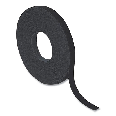 Velcro ONE-WRAP Ties and Straps, 0.5" x 12 ft, Black (VEK189755)