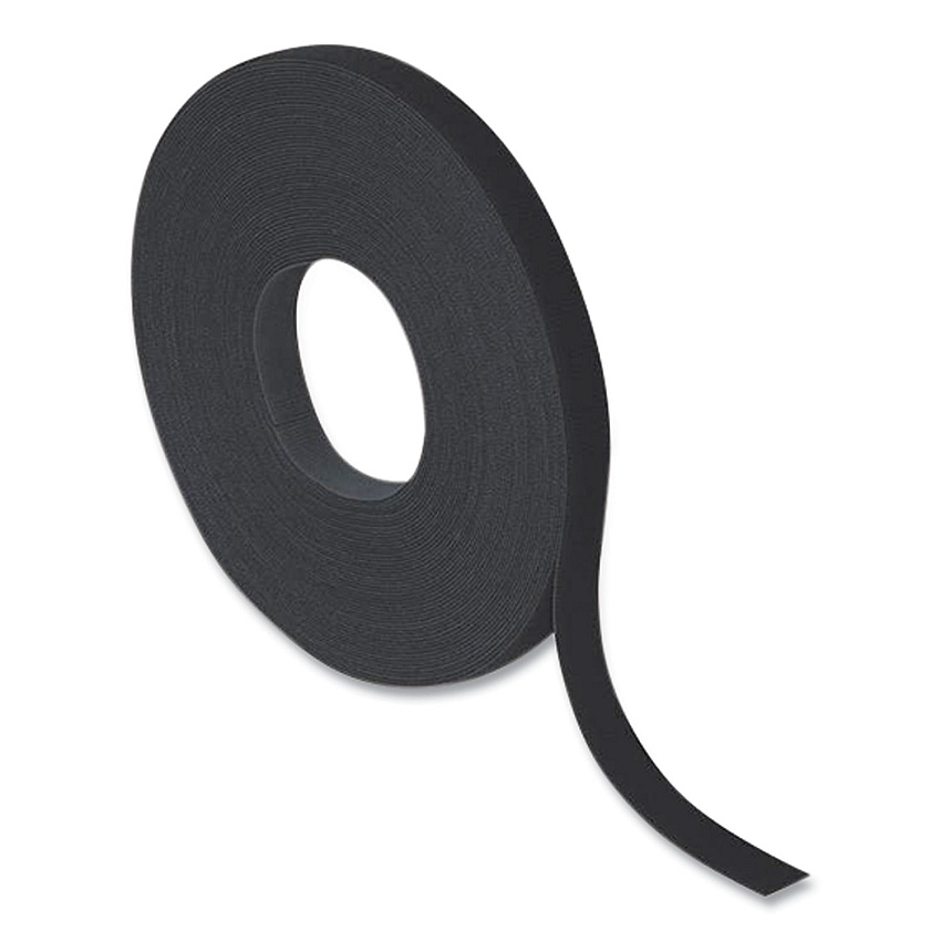 Velcro ONE-WRAP Ties and Straps, 0.5" x 12 ft, Black (VEK189755)