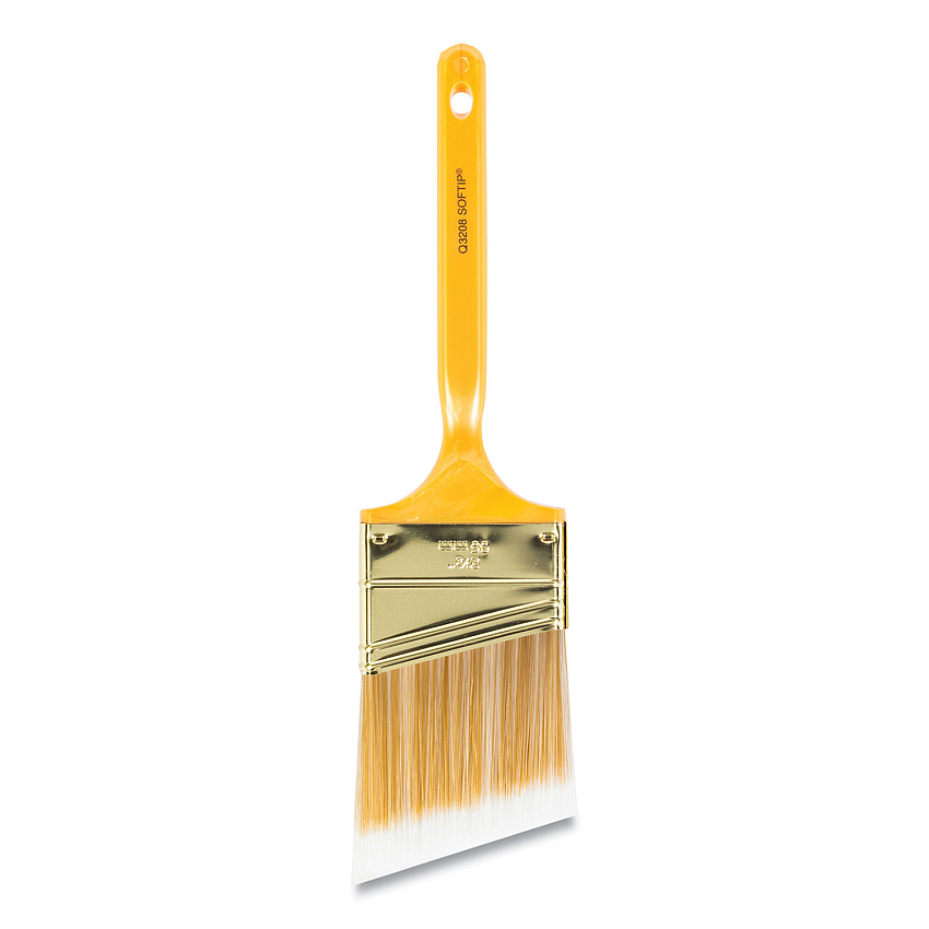 Wooster Softip Paint Brush, Nylon/Polyester Bristles, 2.5" Wide, Angled Profile, Plastic Kaiser Handle (WBC0Q32080024)