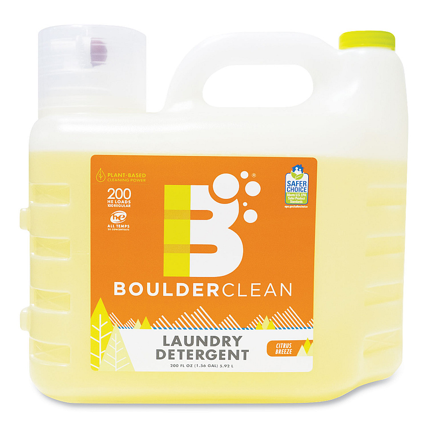 Boulder Clean Liquid Laundry Detergent, Citrus Breeze, 200 HE Loads, 200 oz Bottle (BCL003038EA)