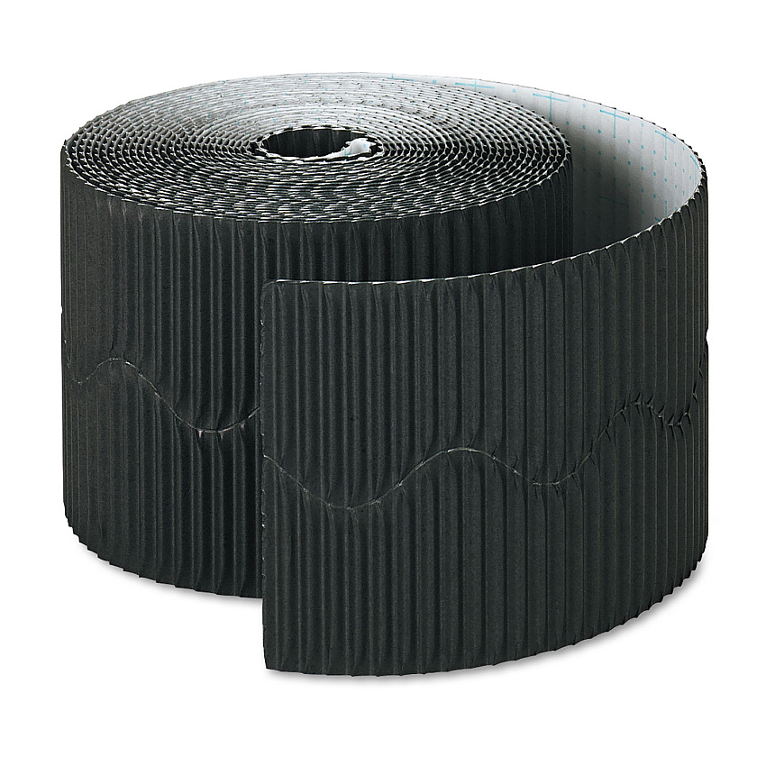 Pacon Bordette Decorative Border, 2.25" x 50 ft, Black (PAC37306)