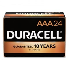 Duracell Power Boost CopperTop Alkaline AAA Batteries, 24/Box (MN2400B24000)