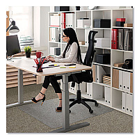 Floortex Cleartex Ultimat Polycarbonate Chair Mat for Low/Medium Pile Carpet, 48" w x 79" l, Clear (FLRER1120023ER)