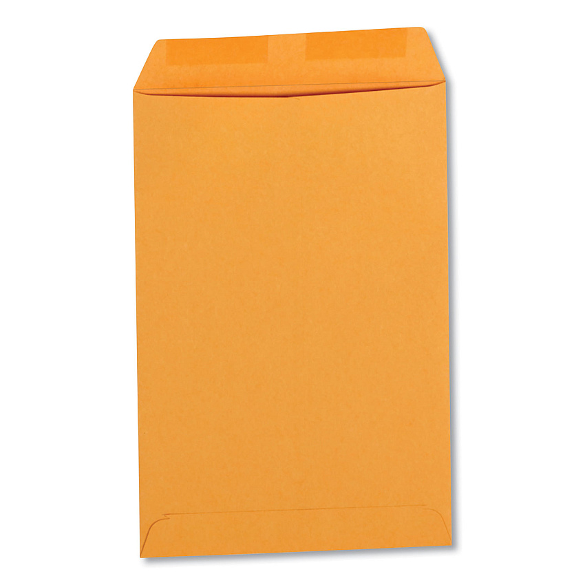 Universal Catalog Envelope, 28 lb Bond Weight Kraft, #1, Square Flap, Gummed Closure, 6 x 9, Brown Kraft, 100/Box (UNV40205)