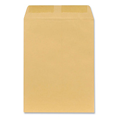 Universal Catalog Envelope, 28 lb Bond Weight Kraft, #10 1/2, Square Flap, Gummed Closure, 9 x 12, Brown Kraft, 100/Box (UNV44102)