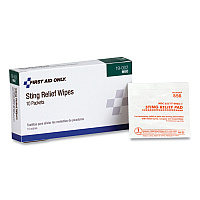 PhysiciansCare by First Aid Only First Aid Sting Relief Pads, 10/Box (FAO19002)