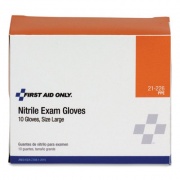PhysiciansCare Ambidextrous Non-Sterile Single Use Nitrile Medical Gloves, Large, 10/Box (21226)