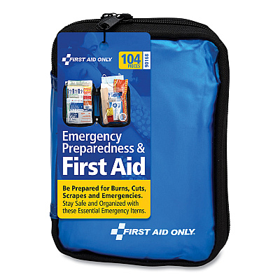 PhysiciansCare by First Aid Only Soft-Sided First Aid and Emergency Kit, 104 Pieces, Soft Fabric Case (FAO90168)