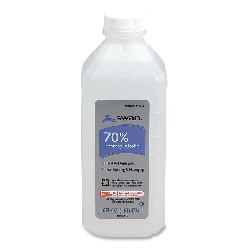 PhysiciansCare by First Aid Only First Aid Kit Rubbing Alcohol, Isopropyl Alcohol, 16 oz Bottle (FAOM313)