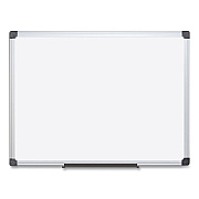 MasterVision Value Lacquered Steel Magnetic Dry Erase Board, 18 x 24, White Surface, Silver Aluminum Frame (BVCMA0207170)