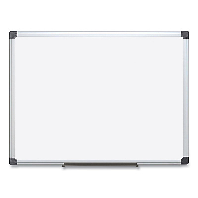 MasterVision Value Lacquered Steel Magnetic Dry Erase Board, 18 x 24, White Surface, Silver Aluminum Frame (BVCMA0207170)