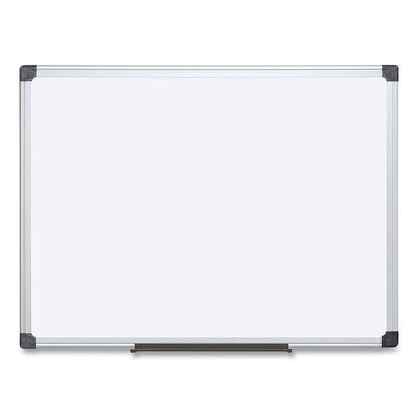 MasterVision Value Lacquered Steel Magnetic Dry Erase Board, 18 x 24, White Surface, Silver Aluminum Frame (BVCMA0207170)