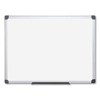 MasterVision Value Lacquered Steel Magnetic Dry Erase Board, 96 x 48, White Surface, Silver Aluminum Frame (BVCMA2107170)