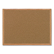 MasterVision Value Cork Bulletin Board with Oak Frame, 24 x 36, Brown Surface, Oak Frame (BVCMC070014231)