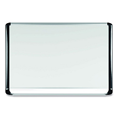 MasterVision Gold Ultra Magnetic Dry Erase Boards, 48 x 36, White Surface, Black Aluminum Frame (BVCMVI050201)