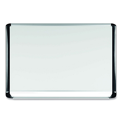 MasterVision Gold Ultra Magnetic Dry Erase Boards, 48 x 36, White Surface, Black Aluminum Frame (BVCMVI050201)