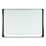 MasterVision Gold Ultra Magnetic Dry Erase Boards, 72 x 48, White Surface, Black Aluminum Frame (BVCMVI270201)
