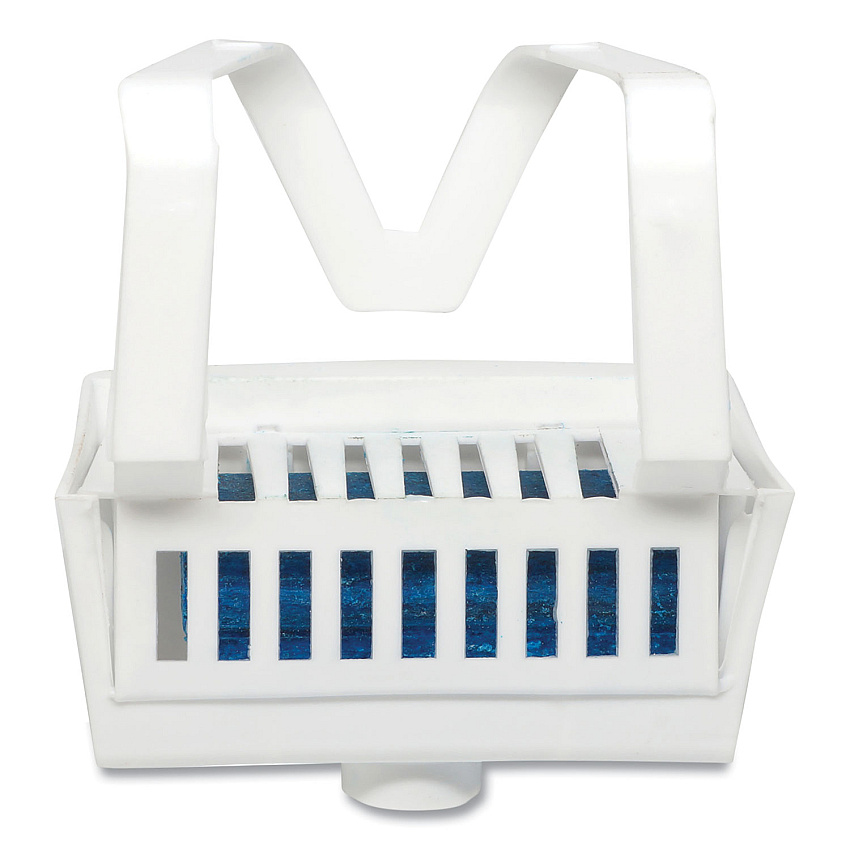 Big D Industries Non-Para Toilet Bowl Block, Lasts 30 Days, Evergreen Scent, White, 12/Box (BGD661)