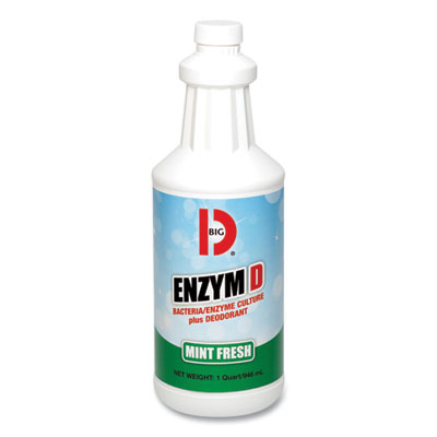 Big D Industries Enzym D Digester Deodorant, Mint, 32 Oz Bottle, 12/carton (BGD504)