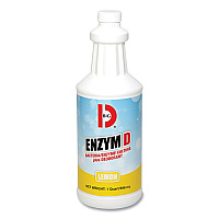 Big D Industries Enzym D Digester Liquid Deodorant, Lemon, 32 oz Bottle, 12/Carton (BGD500)