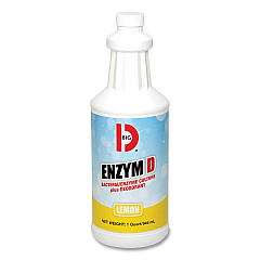 Big D Industries Enzym D Digester Liquid Deodorant, Lemon, 32 oz Bottle, 12/Carton (BGD500)