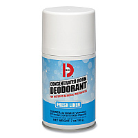 Big D Industries Metered Concentrated Room Deodorant, Fresh Linen Scent, 7 oz Aerosol Spray, 12/Box (BGD472)