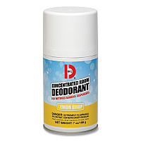Big D Industries Metered Concentrated Room Deodorant, Lemon Scent, 7 oz Aerosol Spray, 12/Carton (BGD451)