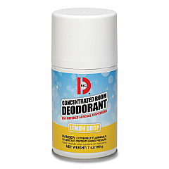 Big D Industries Metered Concentrated Room Deodorant, Lemon Scent, 7 oz Aerosol Spray, 12/Carton (BGD451)