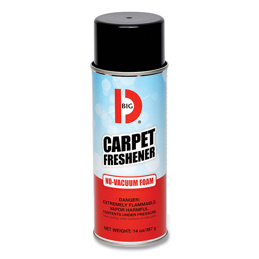 Big D Industries No-Vacuum Carpet Freshener, Fresh Scent, 14 oz Aerosol Spray, 12/Carton (BGD241)