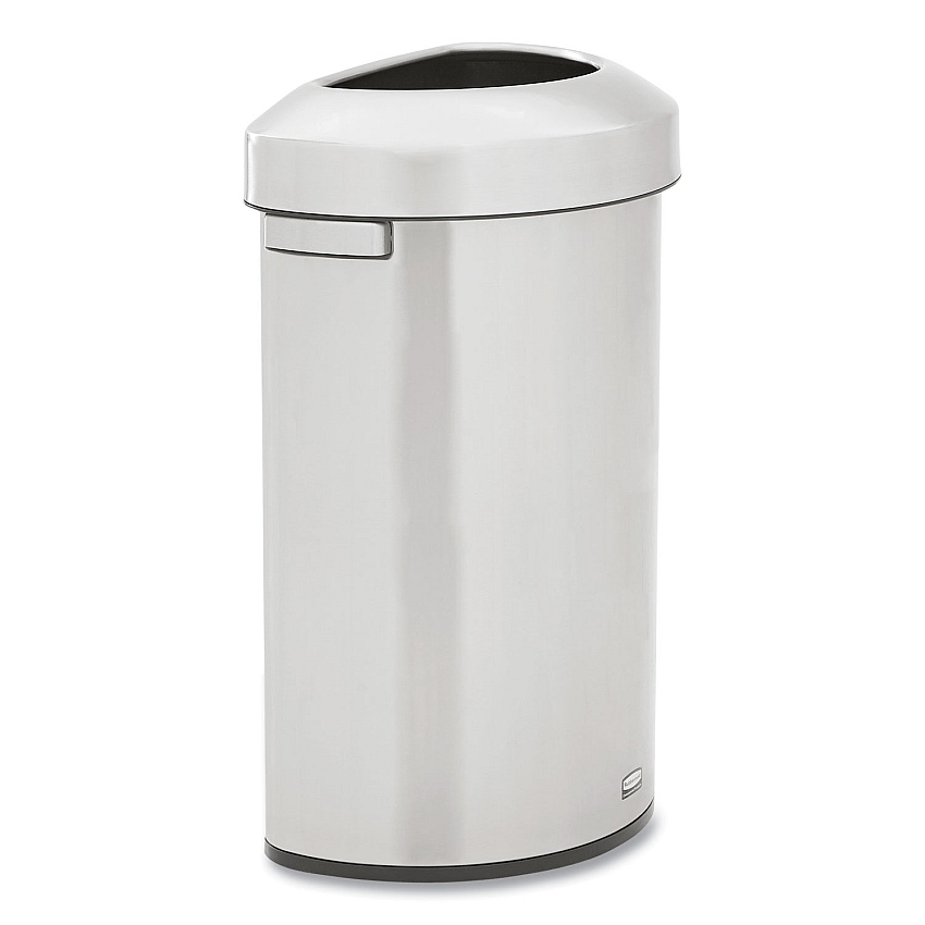 Rubbermaid Commercial Refine Series Waste Receptacle, 21 gal, Plastic/Stainless Steel (RCP2147582)