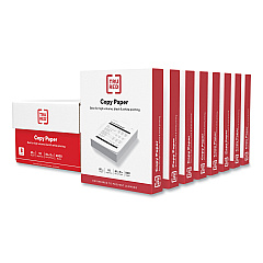 TRU RED Copy Paper, 92 Bright, 20 lb Bond Weight, 8.5 x 11, 500 Sheets/Ream, 8 Reams/Carton (TUD597024045)