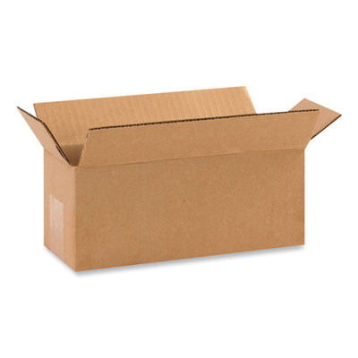 Coastwide Professional Fixed-Depth Shipping Boxes, 200 lb Mullen Rated, Regular Slotted Container (RSC), 4" x 48" x 4", Brown Kraft, 25/Bundle (57070)