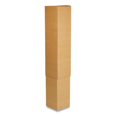 Coastwide Professional Telescoping Inner Boxes, 200 lb Mullen Rated, Half Slotted Container (HSC), 6" x 6" x 48" to 90", Brown Kraft, 25/Bundle (6006064890)