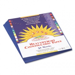 Prang SunWorks Construction Paper, 50 lb Text Weight, 9 x 12, Dark Blue, 50/Pack (7303)