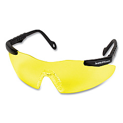 Smith & Wesson Magnum 3G Safety Eyewear, Black Frame, Yellow/Amber Lens, 12/Box (KCC19826)
