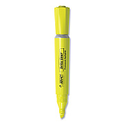 BIC Brite Liner Tank-Style Highlighter Value Pack, Assorted Ink Colors, Chisel Tip, Assorted Barrel Colors, 36/Pack (BICBLMG36AST)