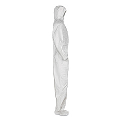 KleenGuard A20 Breathable Particle Protection Coveralls, Elastic Back, Hood and Boots, 4X-Large, White, 20/Carton (KCC49127)