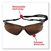KleenGuard Nemesis Safety Glasses, Brown Frame, Brown Lens, 12/Box (KCC28637)