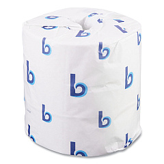Boardwalk 2-Ply Toilet Tissue, Septic Safe, White, 4.5 x 4.5, 500 Sheets/Roll, 96 Rolls/Carton (BWK6155B)