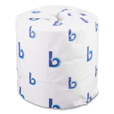Boardwalk 2-Ply Toilet Tissue, Septic Safe, White, 4.5 x 4.5, 500 Sheets/Roll, 96 Rolls/Carton (BWK6155B)