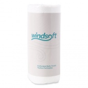 Windsoft Kitchen Roll Towels, 2-Ply, 11 x 8.8, White, 100/Roll, 30 Rolls/Carton (1220CT)