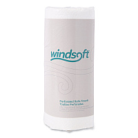 Windsoft Kitchen Roll Towels, 2-Ply, 11 x 8.5, White, 85/Roll, 30 Rolls/Carton (WIN122085CTB)