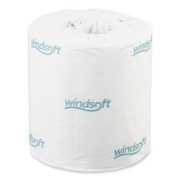 Windsoft Bath Tissue, Septic Safe, 2-Ply, White, 500 Sheets/Roll, 96 Rolls/Carton (2200B)