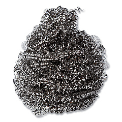 AmerCareRoyal Stainless Steel Sponge, Polybagged, 1.50 oz, Gray, 12/Pack, 12/Packs/Carton (RPPS730)