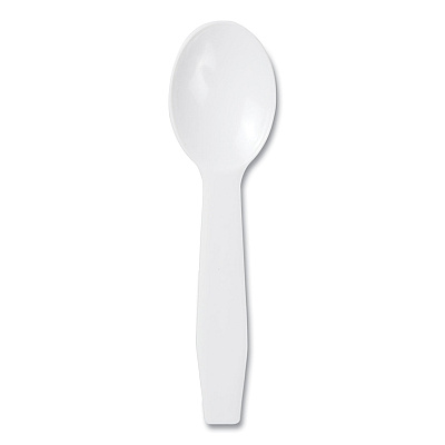 AmerCareRoyal Polystyrene Taster Spoons, White, 3000/Carton (RPPRTS3000)
