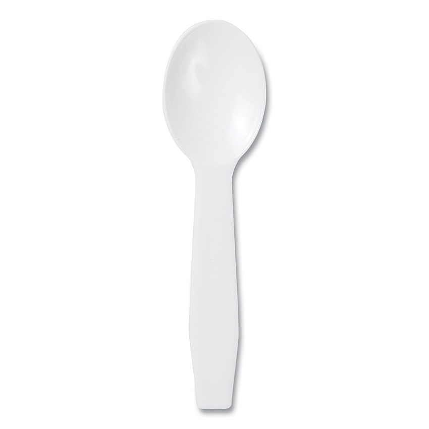 AmerCareRoyal Polystyrene Taster Spoons, White, 3000/Carton (RPPRTS3000)
