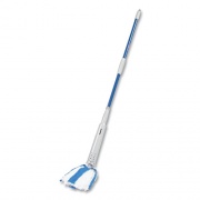 Quickie Cone Mop Supreme, 20" White/Blue Microfiber/Polyester Head, 59 includes Plastic Cone; 40 Handle Only Blue/Gray Steel Handle (94M)