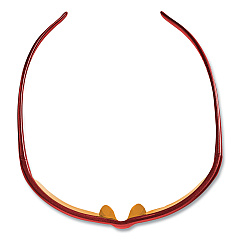 KleenGuard Equalizer Safety Glasses, Red Frames, Amber/Yellow Lens, 12/Box (KCC21299)