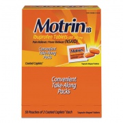 Motrin IB Ibuprofen Tablets, Two-Pack, 50 Packs/Box (48152)