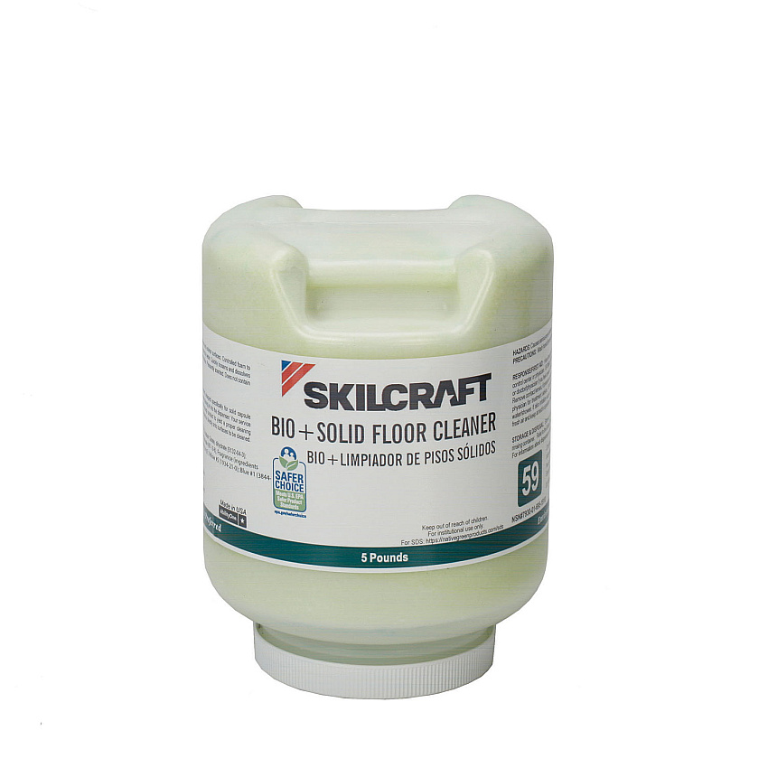 AbilityOne 7930016951910, SKILCRAFT Bio+ Floor Cleaner, 5 lb Bottle, 2/Carton